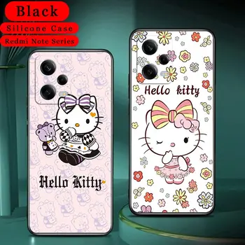  Мек калъф с дизайн на Hello-K-Kitty За Xiaomi Redmi Note 12 Pro Plus 5G 12S 11 10 Pro 11S 10S 9 8 Pro 9S 7 8T Калъф за телефон Делото