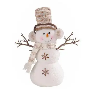 Пълнени Дядо Коледа Снежен скъпа Мека кукла Нежна Санта Снежен човек Стоки за дома, за ресторанта, за Покупка на дом