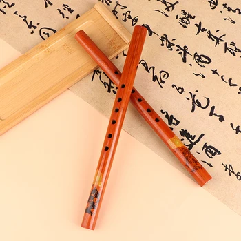  Здрава китайската традиционна флейта с дължина 1 бр с Дължина 33 см за изпълнение на бамбукова вертикална бамбукова флейта, Въведете Dizi Музикален инструмент