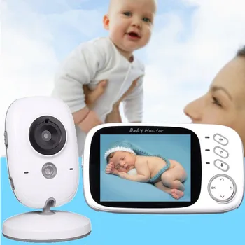  Видеоняня 2.4 G Безжична с 3,2 Инчов(а) LCD Дисплей 2-Лентов Аудио Разговор Камера Видеонаблюдение за Нощно Виждане гледане на деца