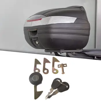  Ключовете за замъка на задния багажник мотоциклет с метална кука, заключване на багажника за мотоциклет