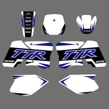  за Yamaha TTR90 TTR 90 2000 2001 2002 2003 2004-2007 Комплекти графични етикети на обтекател мотоциклет